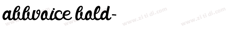 abbvoice bold字体转换 abbvoice bold字体转换